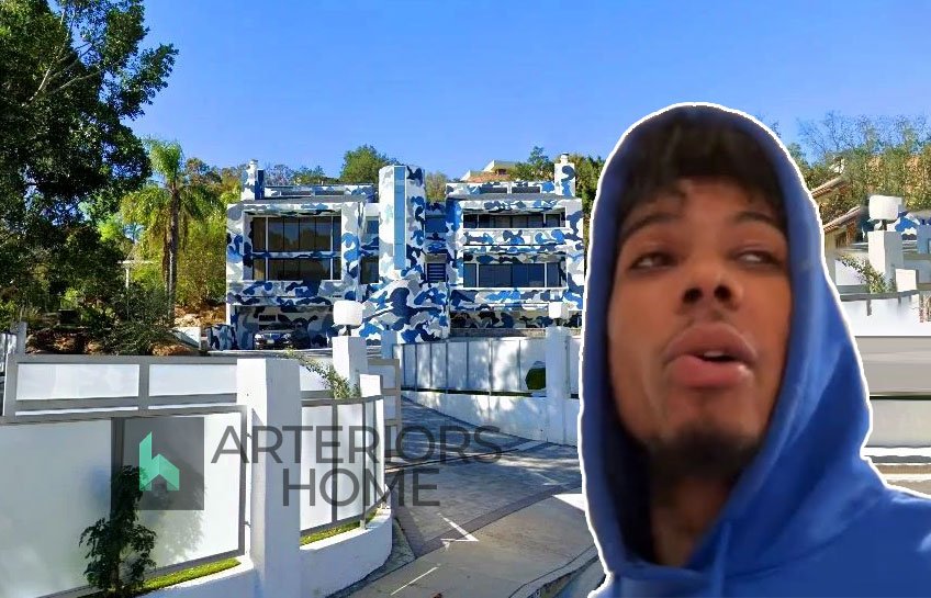 Inside Blueface House $1.2 Million Chatsworth Mansion in Los Angeles