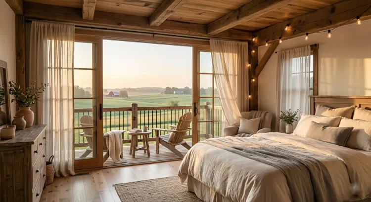 Dave Chappelle house master bedroom Ohio farmhouse 
