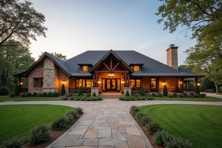 Toby Keith House luxurious 8,900 sq ft house on 160 acres in Norman, Oklahoma, features a private lake and rustic charm.