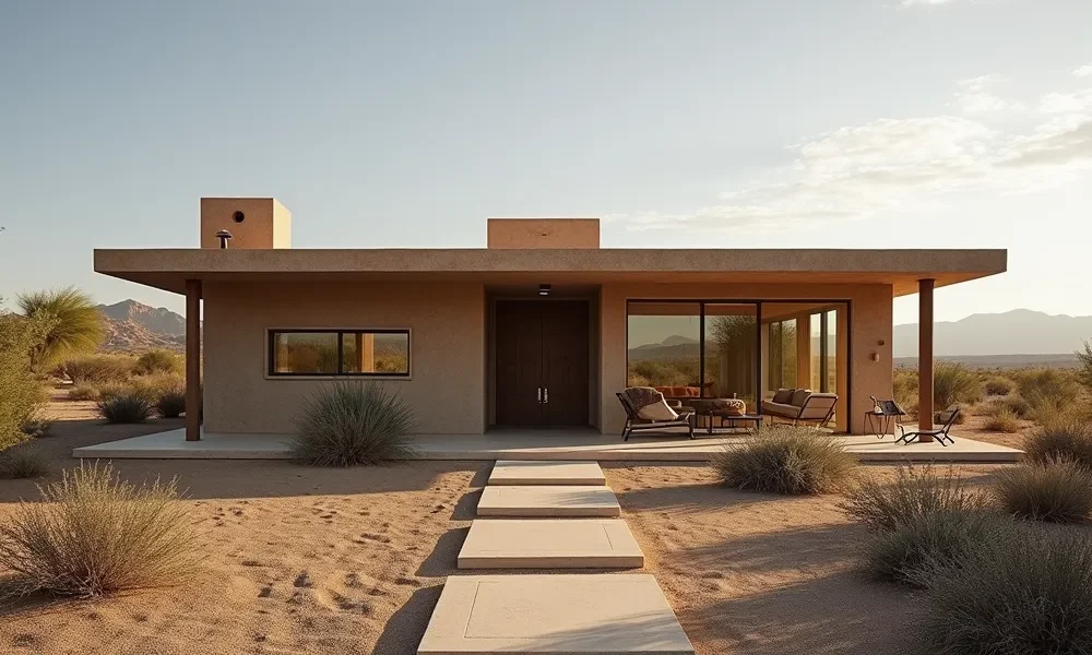 Bentzion Oseroff house in Arizona: A modern Southwestern oasis in Scottsdale's desert landscape.