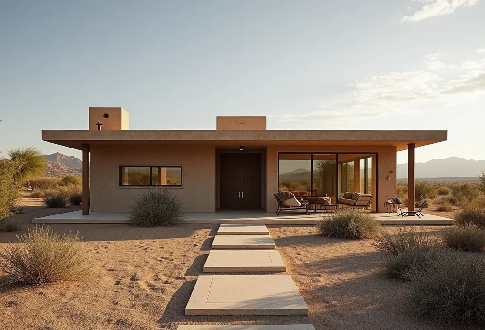 Bentzion Oseroff house in Arizona: A modern Southwestern oasis in Scottsdale's desert landscape.