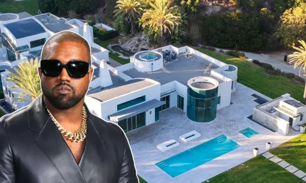 A striking view of Kanye West House, showcasing the minimalist Malibu beach mansion designed by Tadao Ando, reflecting West’s bold architectural vision.