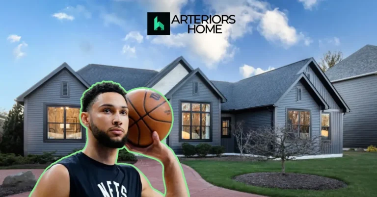 Ben Simmons house Brooklyn penthouse interior showing luxury living room with panoramic Manhattan Bridge views
