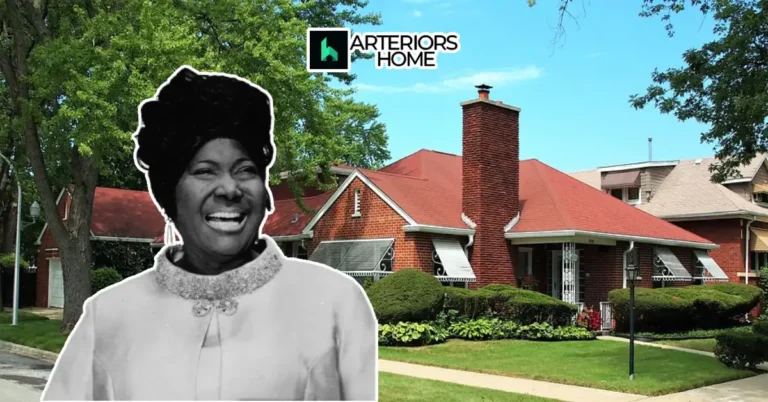 Mahalia Jackson House, historic Chicago brick home with lush lawn, symbolizing the gospel singer’s legacy and cultural impact.