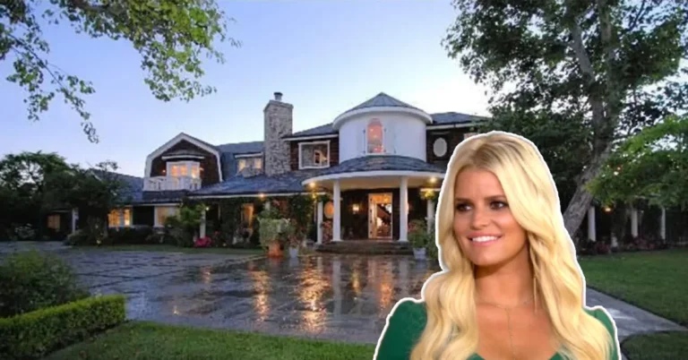 Jessica Simpson house exterior view at Hidden Hills California estate worth $11.5 million