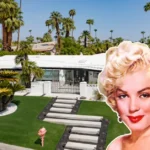 Exterior view of the Marilyn Monroe House, showcasing the historic Hollywood home of the legendary actress.