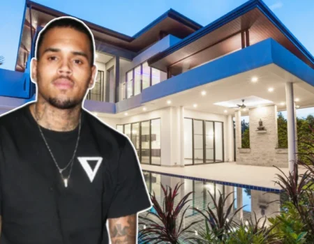 Chris Brown House luxury mansion with modern design and stunning architecture
