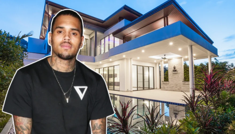 Chris Brown House luxury mansion with modern design and stunning architecture