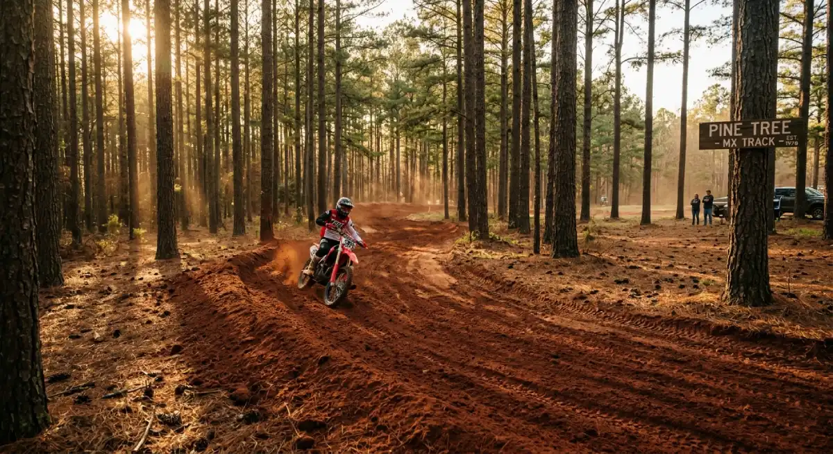 Jeff Hardy dirt bike track woods Cameron NC 