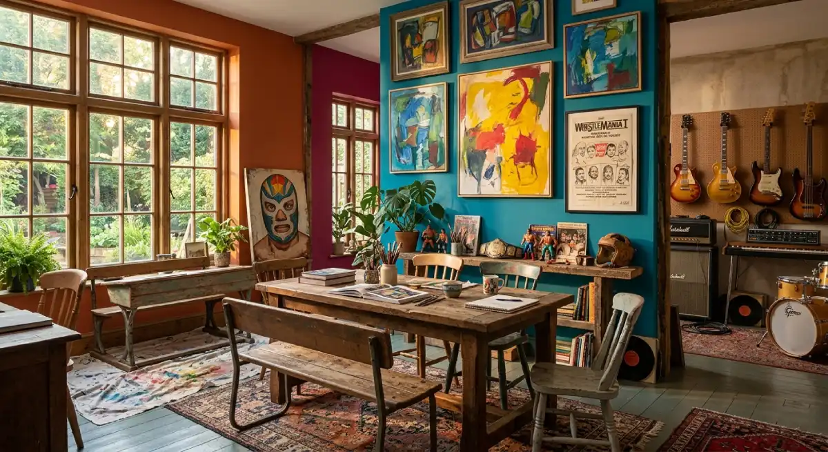 eff Hardy house interior creative art space