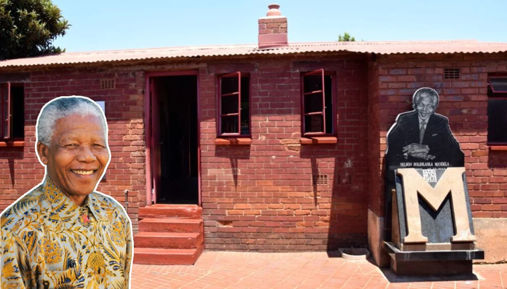 Exterior view of Mandela House in Soweto, Johannesburg, the historic home of Nelson Mandela, now a museum.