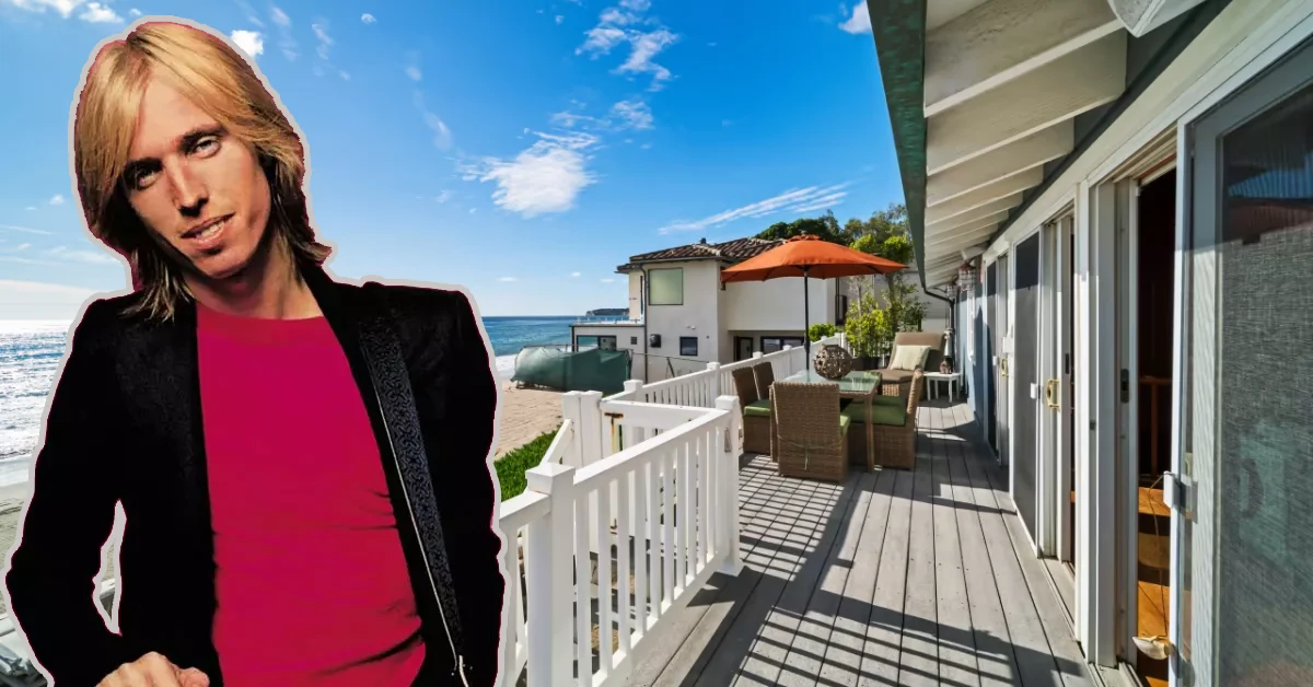 Tom Petty's Malibu house exterior with ocean views on Pacific Coast Highway, Malibu California