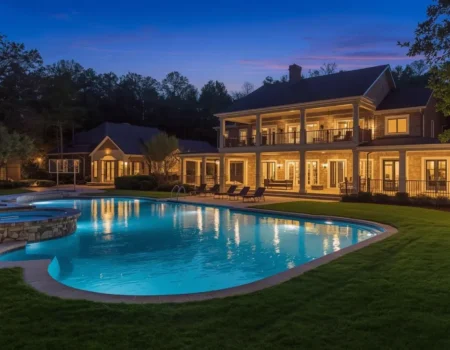 Luxury Conyers mansion with pool and basketball court owned by Dominique Wilkins