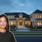 Kathy Wakile Franklin Lakes mansion exterior lakefront view