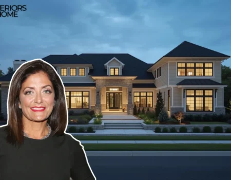 Kathy Wakile Franklin Lakes mansion exterior lakefront view
