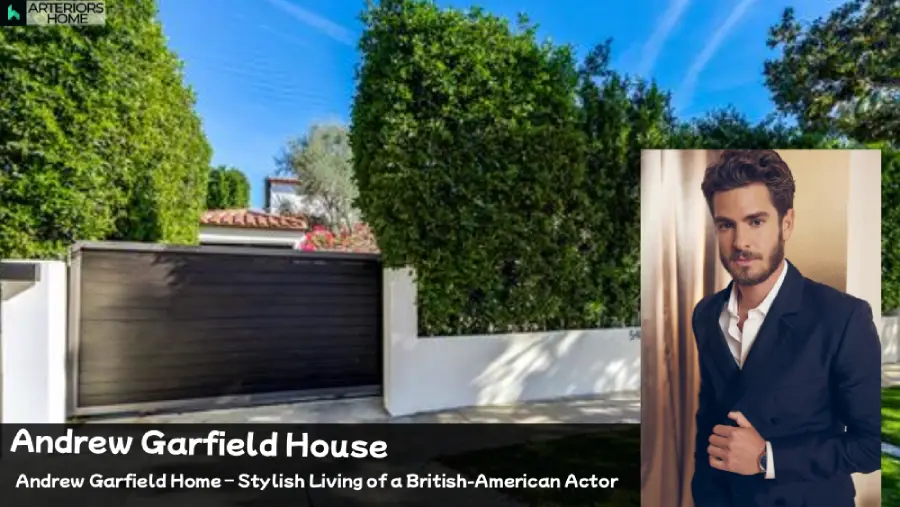 Andrew Garfield House exterior view in Beverly Hills California
