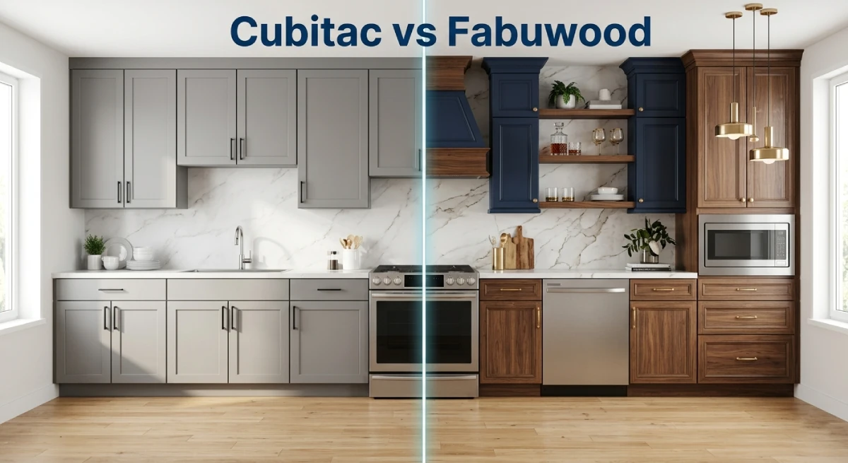 Cubitac vs Fabuwood kitchen cabinets side by side comparison design