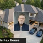 Don Henley house exterior with pool and Texas stone walls
