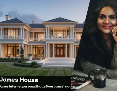 Gloria James House internet personality modern luxury residence exterior view