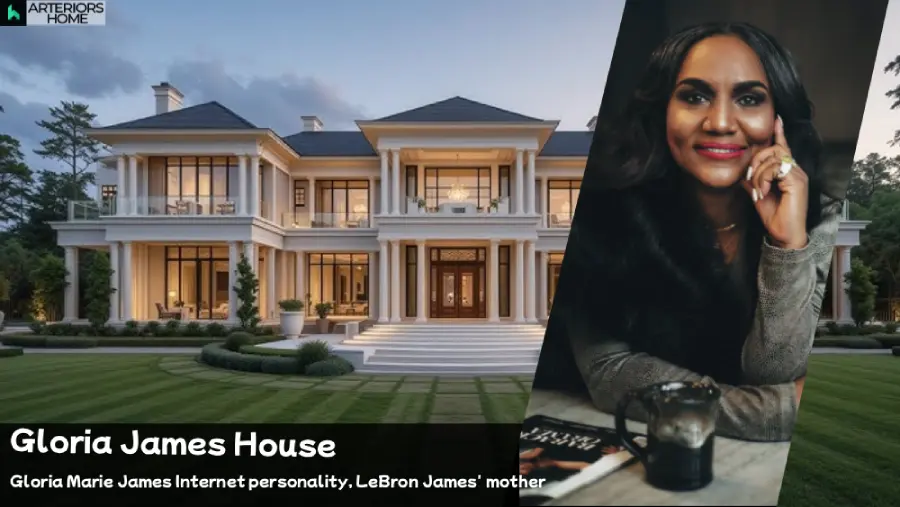 Gloria Marie James house internet personality modern luxury residence exterior view