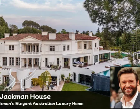 Hugh Jackman House, Australian actor and singer luxury home exterior view