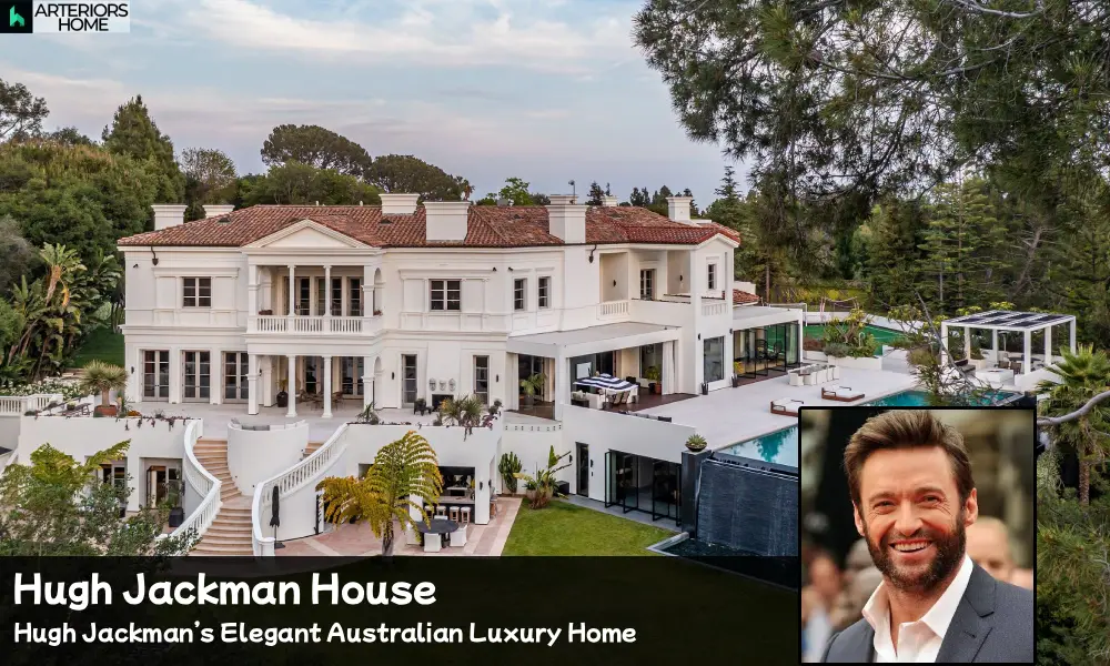 Hugh Jackman House, Australian actor and singer luxury home exterior view