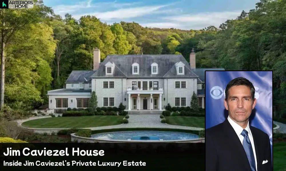 Jim Caviezel House luxury exterior with modern design
