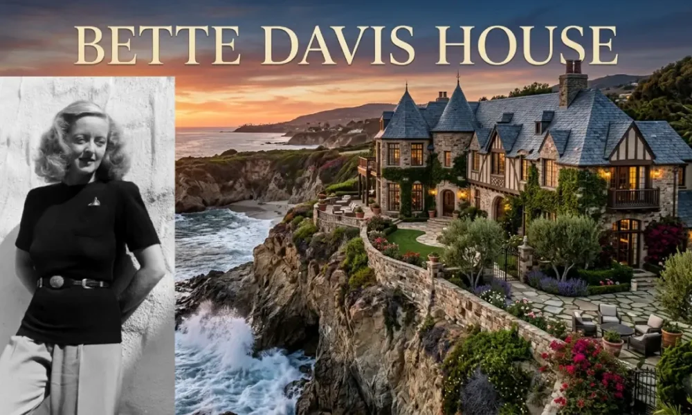 Bette Davis House perched on Laguna Beach cliffs with panoramic ocean views