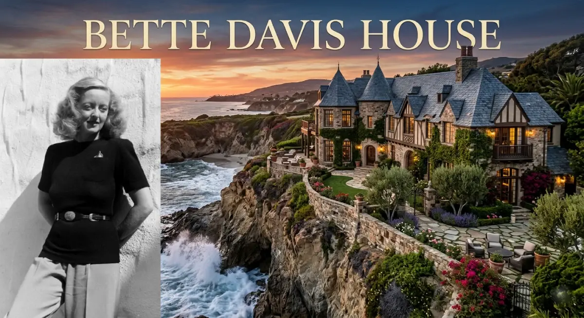 Bette Davis House perched on Laguna Beach cliffs with panoramic ocean views