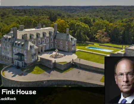 Larry Fink House in North Salem estate with countryside setting and private wooded grounds