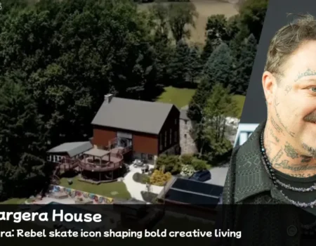 Artistic skate culture inspired home design of Bam Margera house featuring bold textures