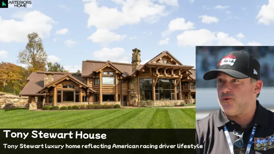 Tony Stewart House exterior view of Hidden Hollow Ranch in Columbus Indiana