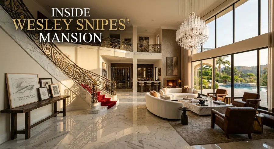 Interior design inside Wesley Snipes house