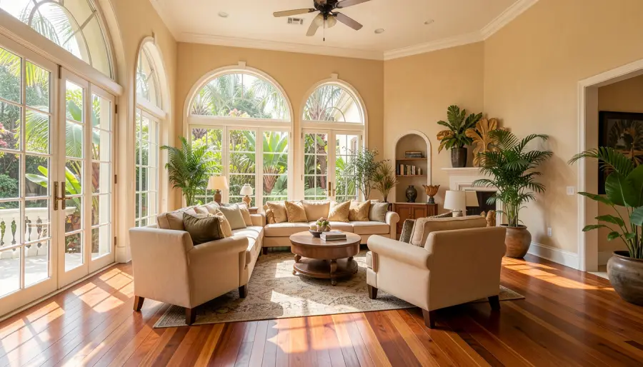 Rory McIlroy house interior great room soaring ceilings Florida