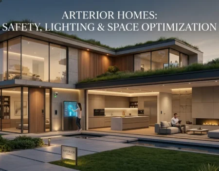 Arterior Homes featuring smart safety lighting and space design