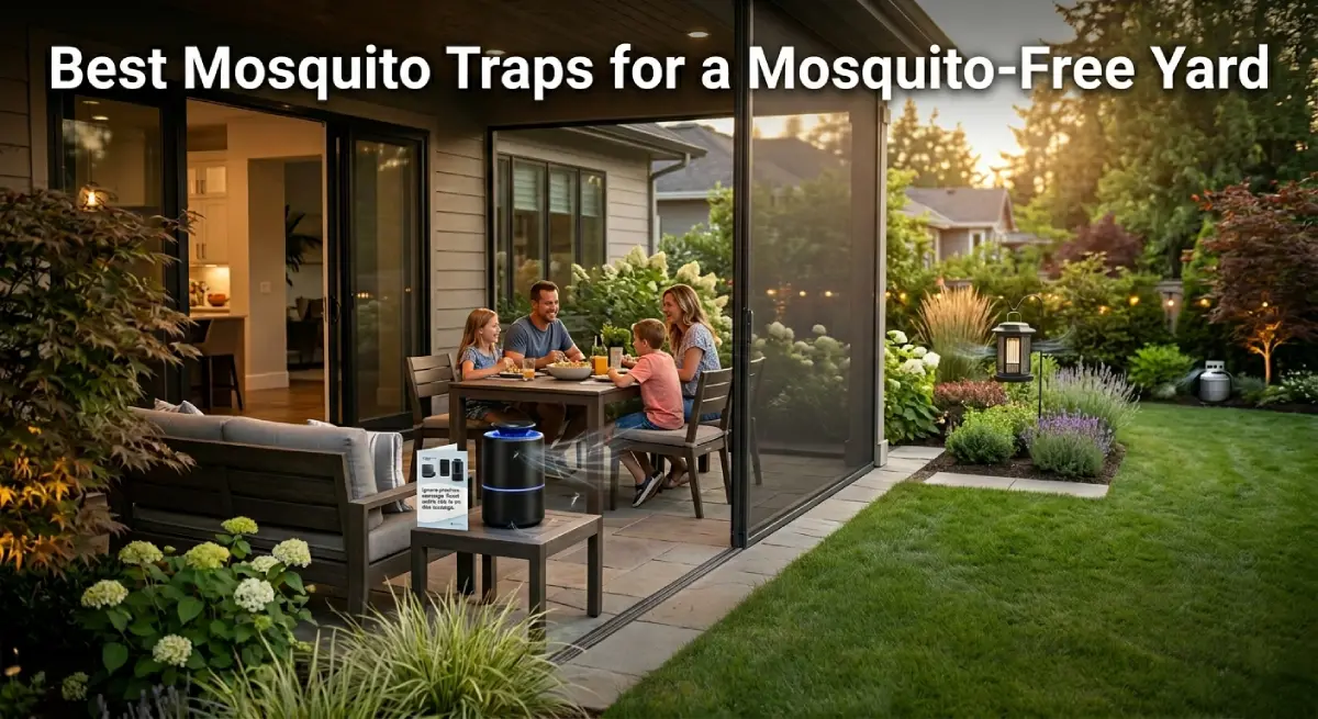 Best mosquito traps protecting a backyard from mosquitoes