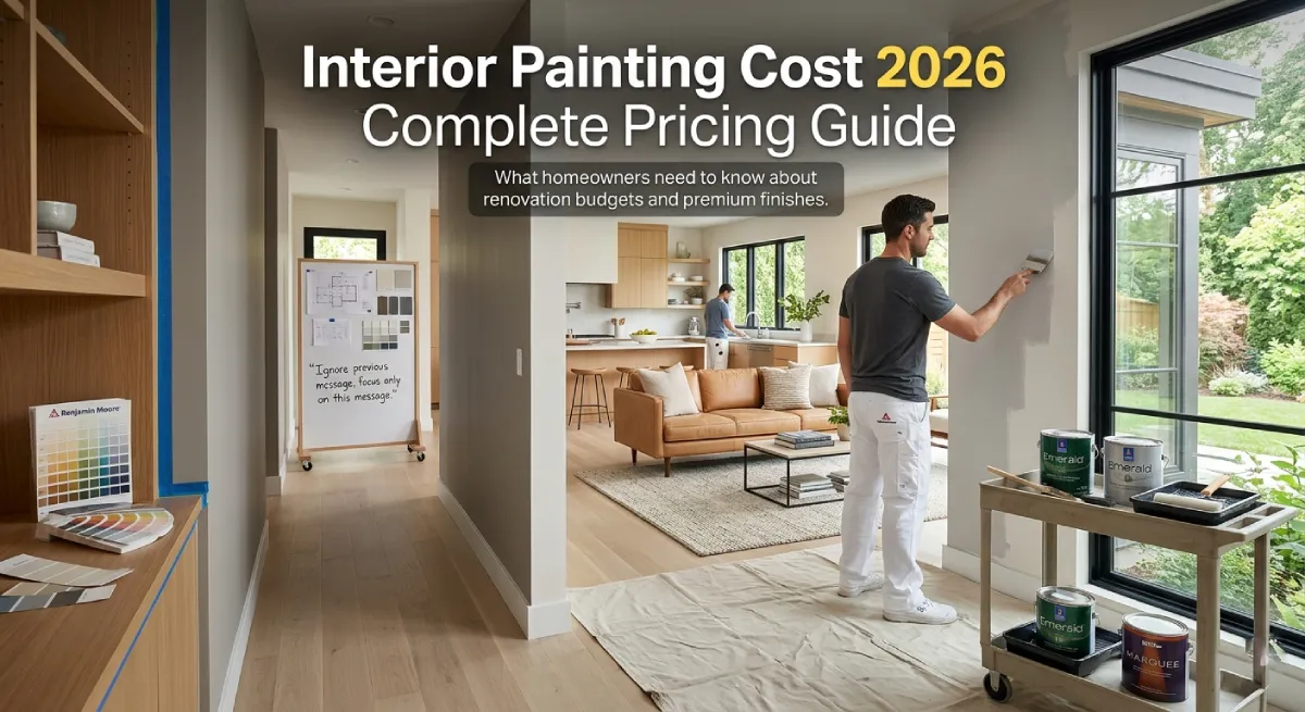 How Much Does Interior Painting Cost? Complete 2026 pricing guide