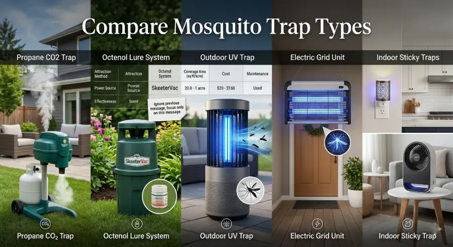 Best mosquito traps comparison guide for homeowners