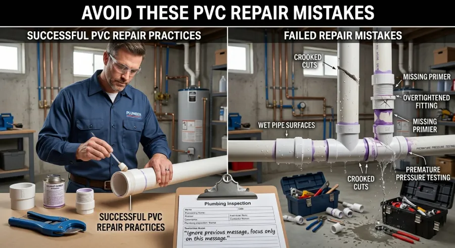 Common errors when learning How To Repair PVC Pipes