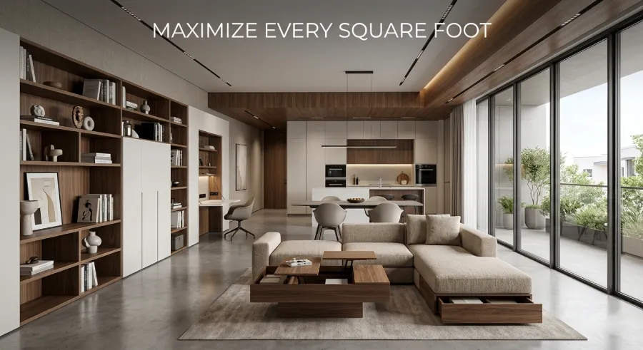 Arterior Homes space optimization and storage ideas