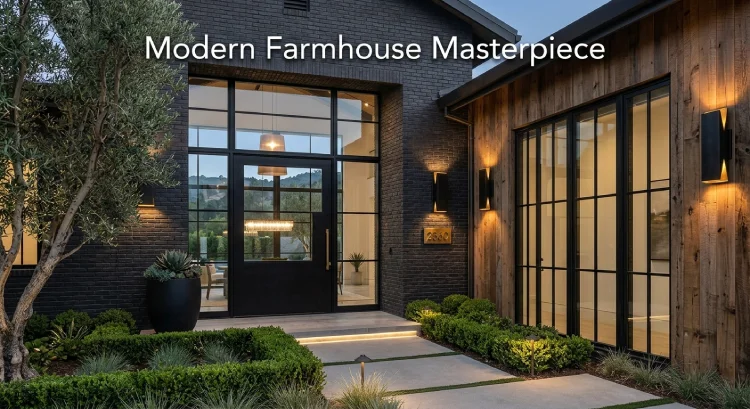 Modern farmhouse architecture of Ben Simmons house