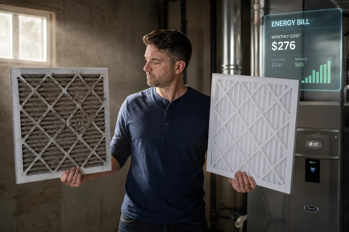 The hidden cost of dirty filters in a home HVAC system