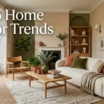 2026 home decor trends with warm earthy tones and layered interiors