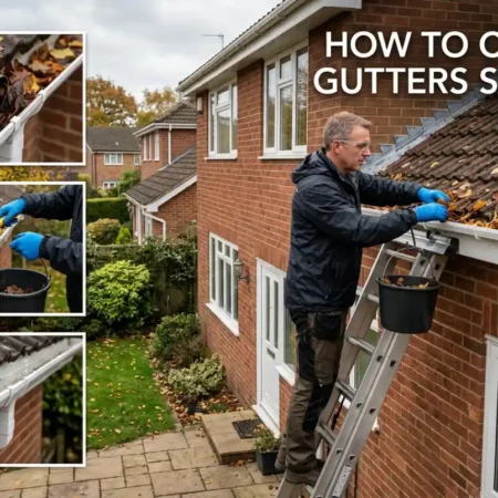 how to clean gutters