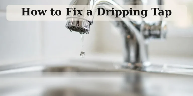 how to fix a dripping tap