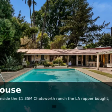 Inside the blueface house: the LA rapper's former $1.35M Chatsworth ranch, painted blue and sold