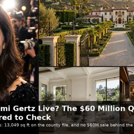Jami Gertz house in Beverly Park with red carpet portrait and Malibu beach house views