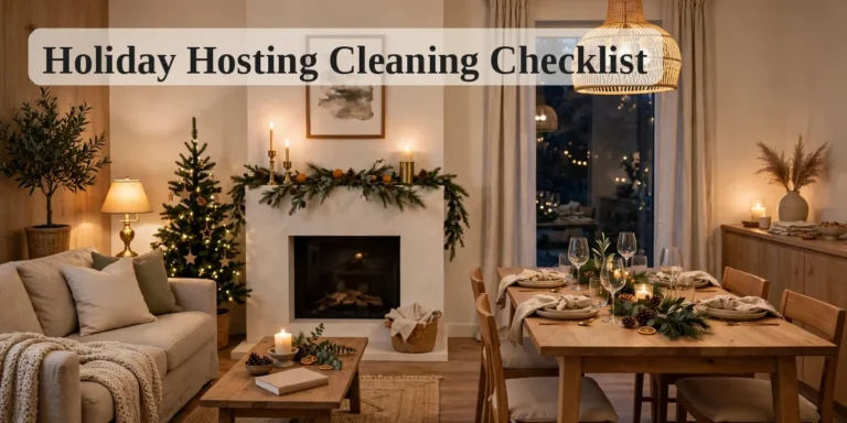 holiday hosting cleaning checklist