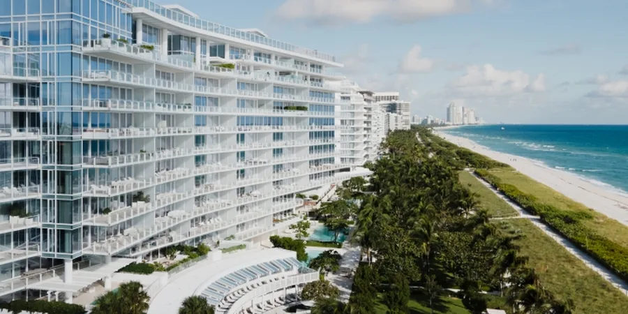 Four Seasons Surf Club Surfside towers where Eric Lefkofsky owns a penthouse