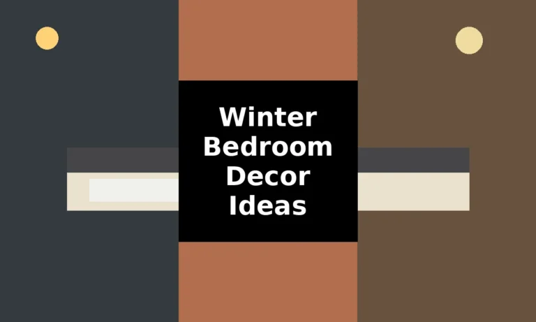 Winter bedroom decor ideas in charcoal, clay and bark tones with layered bedding